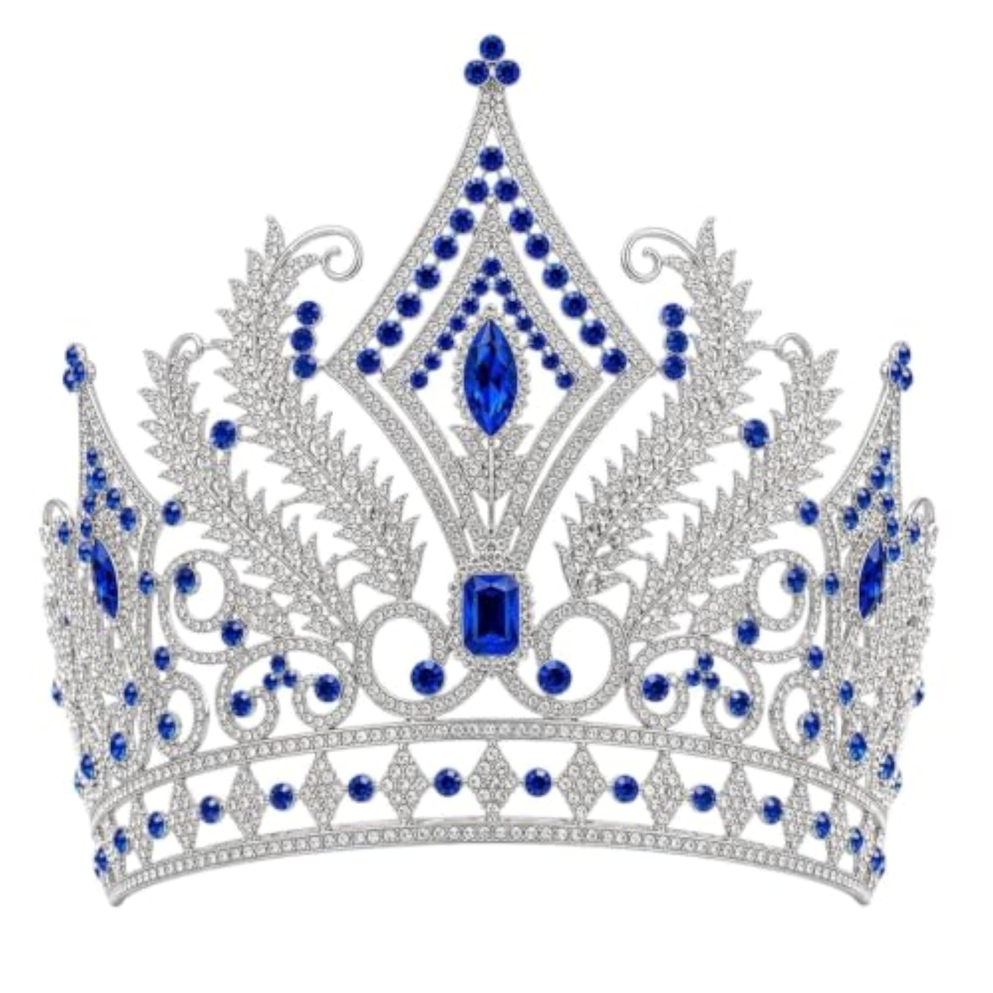 Bridal Rhinestone Adjustable Crown Tiara